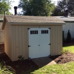 Waterford WI 12x20 Barn with steel roll up door